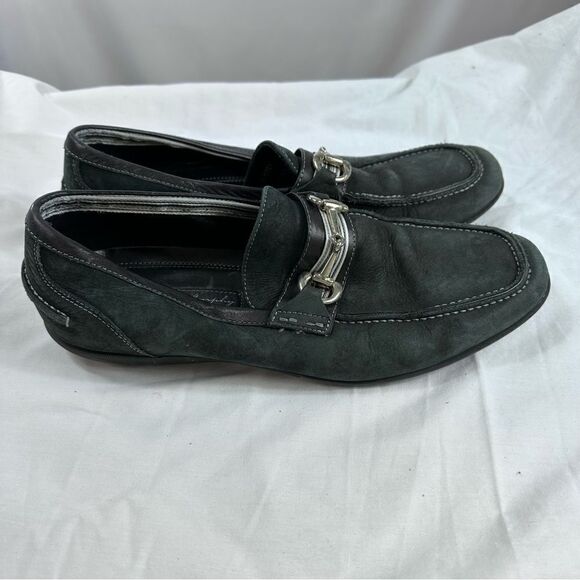Johnston Murphy  Loafer Men's 8.5 M Black & grey Toe Silver Bit - Picture 4 of 11